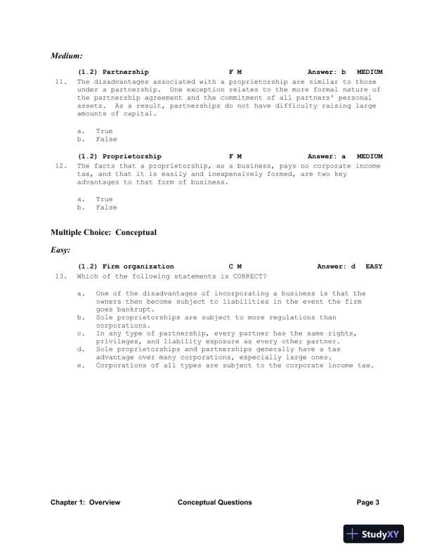 Financial Management: Theory And Practice, 2nd Edition Test Bank - Page 4 preview image