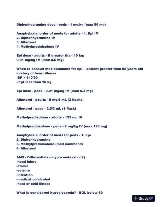 2024 REMS Clinical Guidelines Practice Exam with Answers (190 Solved Questions) - Page 6 preview image
