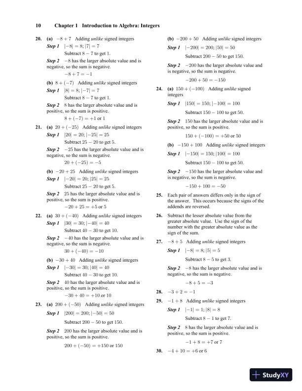 Solution Manual for Prealgebra, 6th Edition - Page 16 preview image