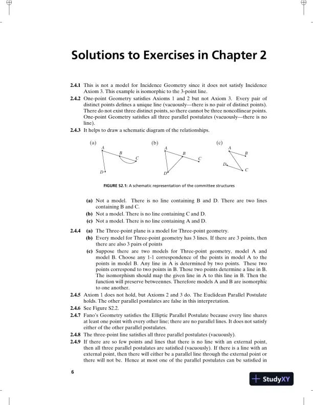 Solution Manual for Foundations of Geometry, 2nd Edition - Page 9 preview image