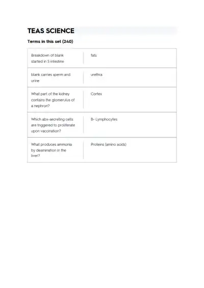 Teas Science Flashcards Quizlet - Page 1 preview image