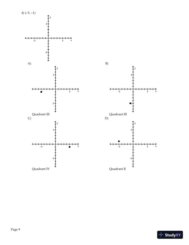 Test Bank for Algebra and Trigonometry Enhanced with Graphing Utilities , 7th Edition - Page 10 preview image
