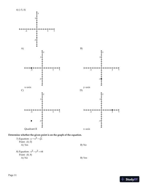 Test Bank for Algebra and Trigonometry Enhanced with Graphing Utilities , 7th Edition - Page 12 preview image