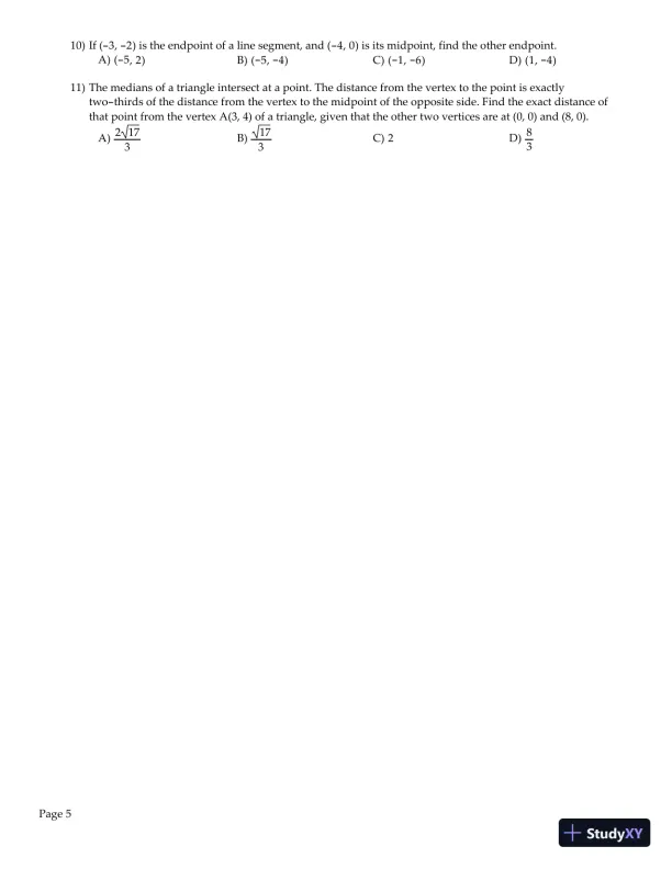 Test Bank for Algebra and Trigonometry Enhanced with Graphing Utilities , 7th Edition - Page 6 preview image