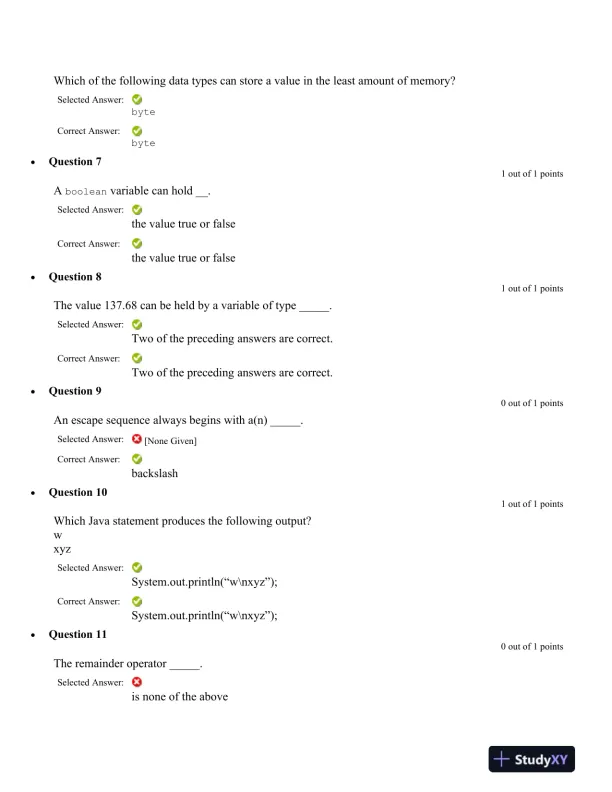 Java Programming Concepts and Operations Assignment - Page 3 preview image
