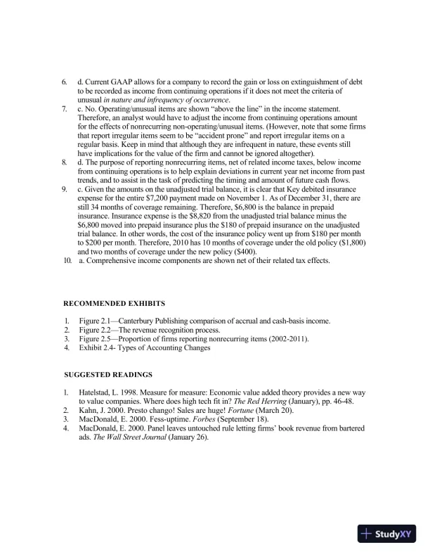 Solution Manual for Financial Reporting and Analysis, 6th Edition - Page 29 preview image