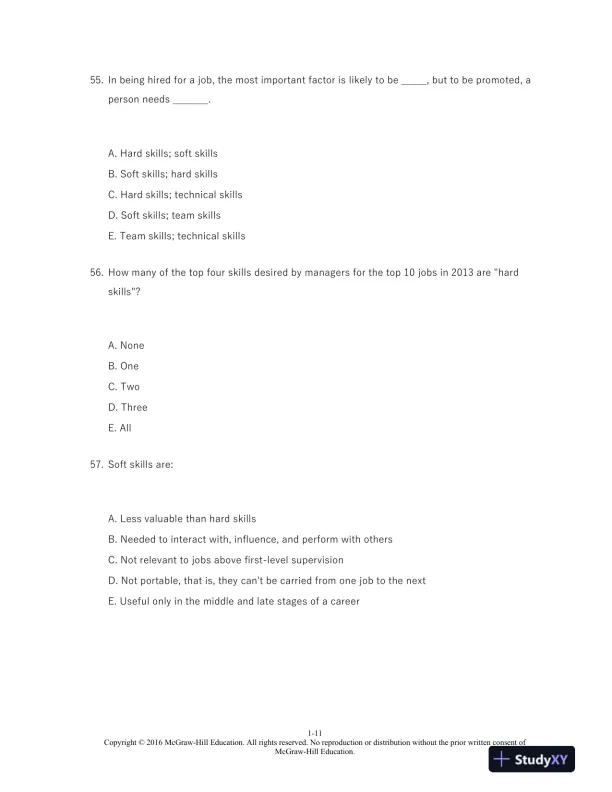 Organizational Behavior: A Practical, Problem-Solving Approach 1st Edition Test Bank - Page 12 preview image