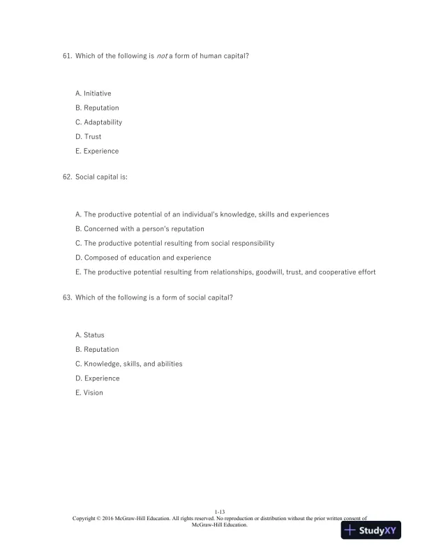 Organizational Behavior: A Practical, Problem-Solving Approach 1st Edition Test Bank - Page 14 preview image