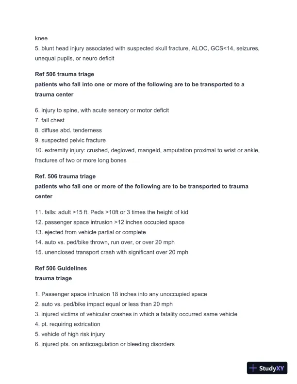 2024-2025 LA County Protocols Practice Exam with Answers (113 Solved Questions) - Page 7 preview image