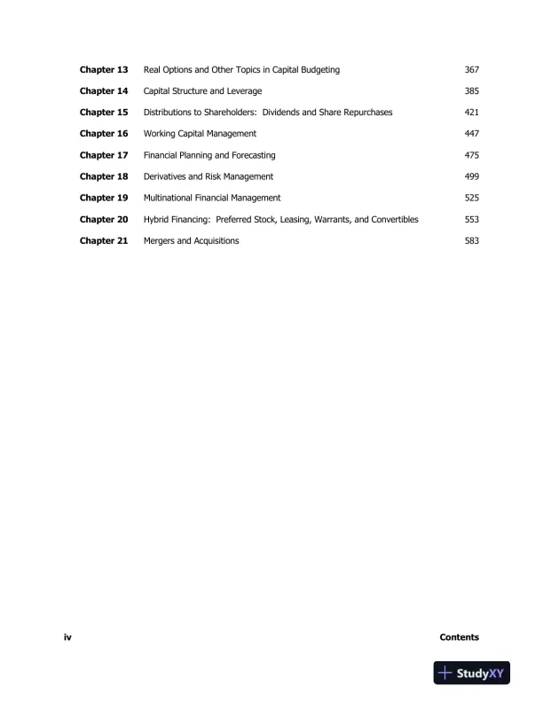 Solution Manual For Fundamentals of Financial Management, 15th Edition - Page 3 preview image