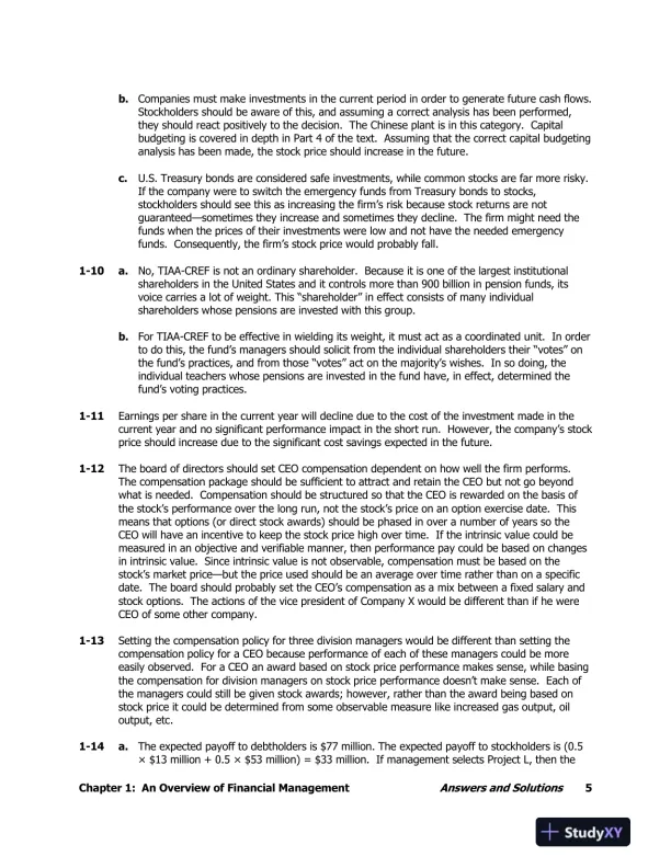 Solution Manual For Fundamentals of Financial Management, 15th Edition - Page 8 preview image