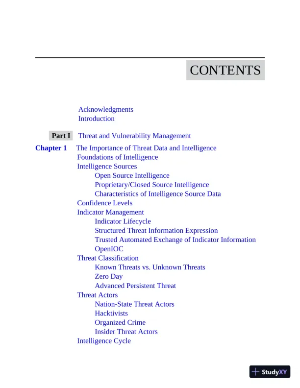 CompTIA CySA+ Cybersecurity Analyst Certification CS0-002 All-in-One Exam Guide (2021) - Page 14 preview image