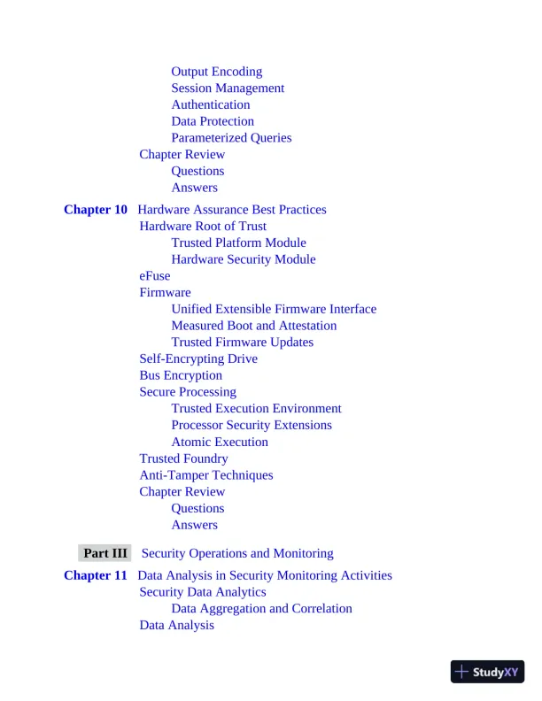 CompTIA CySA+ Cybersecurity Analyst Certification CS0-002 All-in-One Exam Guide (2021) - Page 23 preview image