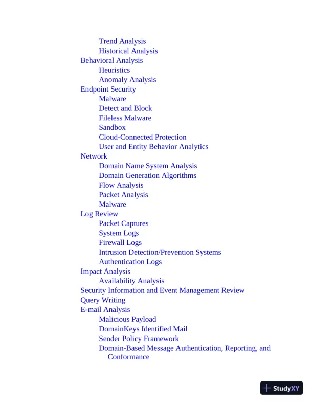 CompTIA CySA+ Cybersecurity Analyst Certification CS0-002 All-in-One Exam Guide (2021) - Page 24 preview image