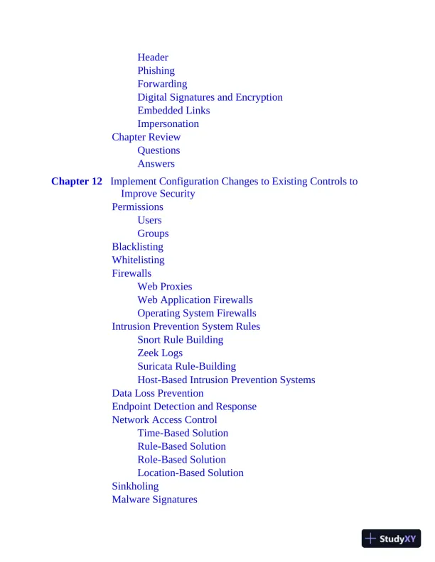 CompTIA CySA+ Cybersecurity Analyst Certification CS0-002 All-in-One Exam Guide (2021) - Page 25 preview image