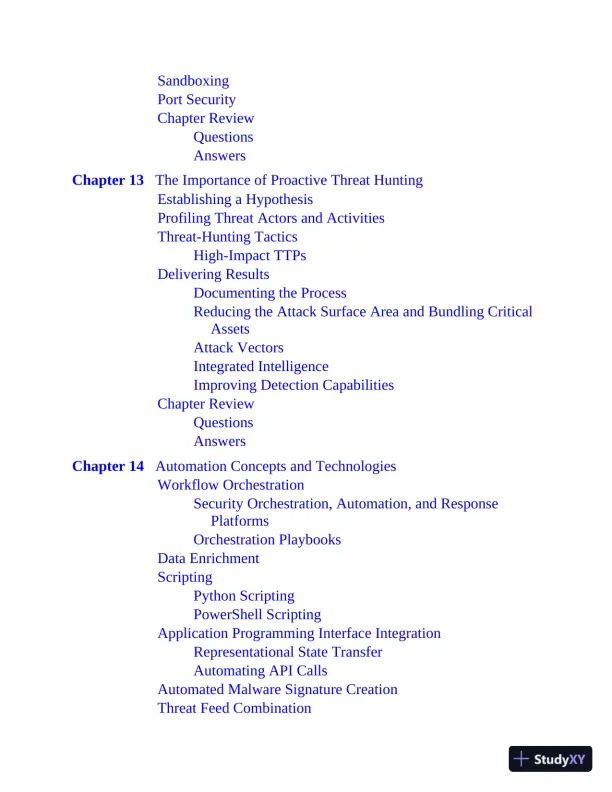 CompTIA CySA+ Cybersecurity Analyst Certification CS0-002 All-in-One Exam Guide (2021) - Page 26 preview image