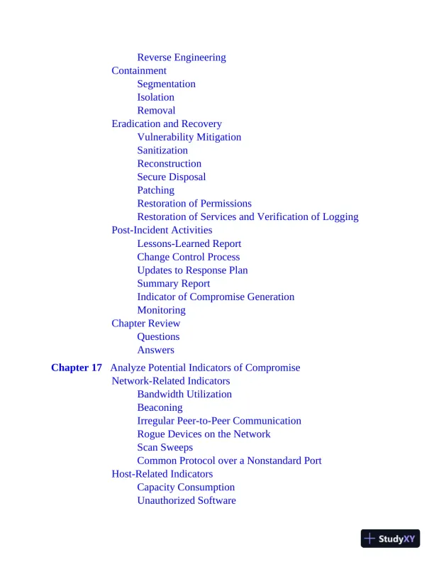 CompTIA CySA+ Cybersecurity Analyst Certification CS0-002 All-in-One Exam Guide (2021) - Page 28 preview image