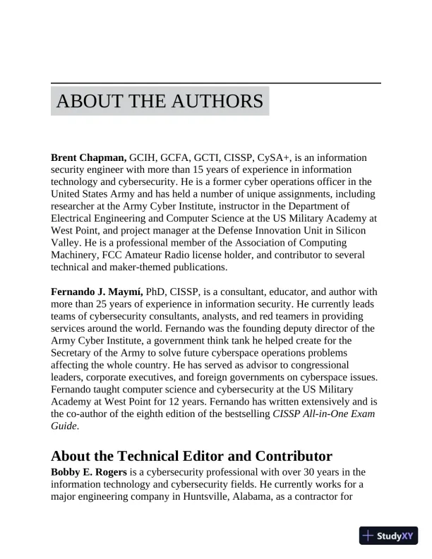 CompTIA CySA+ Cybersecurity Analyst Certification CS0-002 All-in-One Exam Guide (2021) - Page 5 preview image