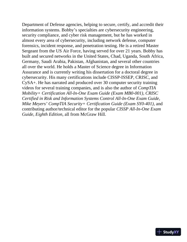 CompTIA CySA+ Cybersecurity Analyst Certification CS0-002 All-in-One Exam Guide (2021) - Page 6 preview image