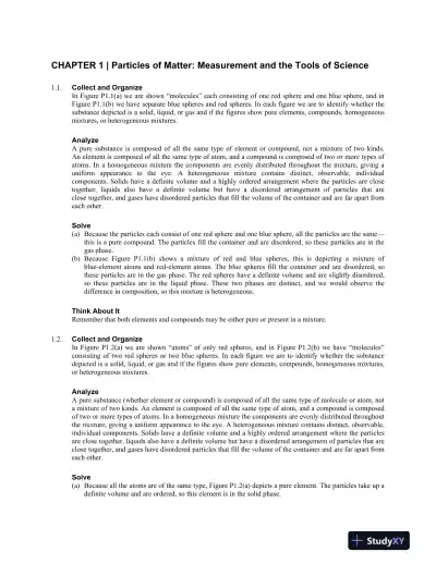 Solution Manual For Chemistry: The Science in Context, 5th Edition - Page 1 preview image