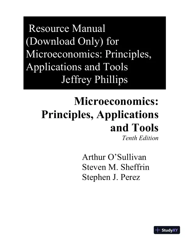 Solution Manual for Microeconomics Principles, Applications and Tools, 10th Edition - Page 1 preview image