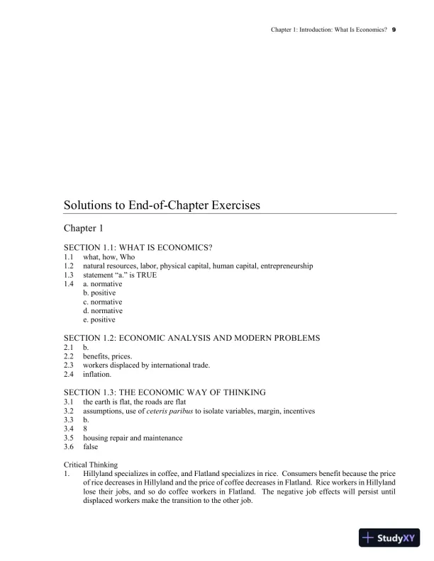 Solution Manual for Microeconomics Principles, Applications and Tools, 10th Edition - Page 13 preview image