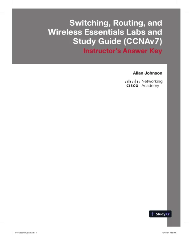 Lecture Notes for CCNA 2 v7 Labs and Study Guide - Page 1 preview image