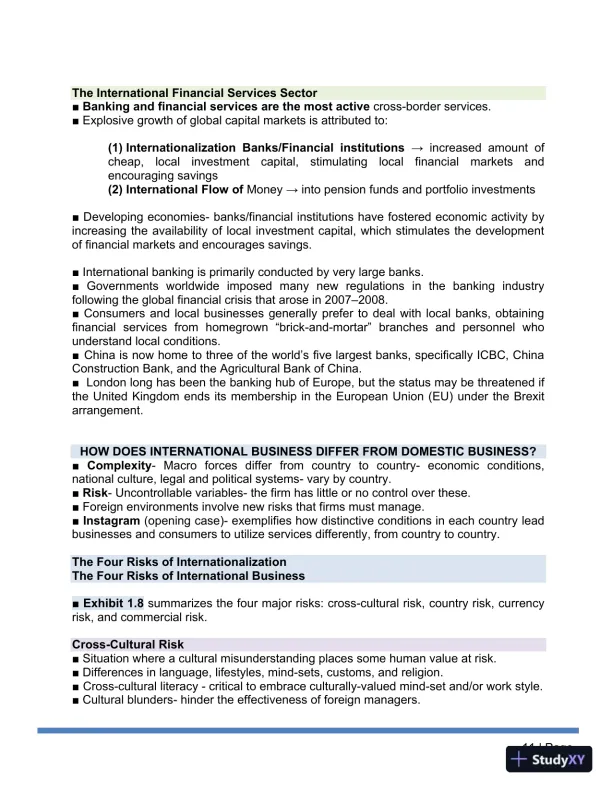 Solution Manual for International Business The New Realities, 5th Edition - Page 13 preview image