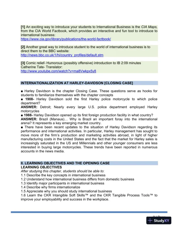 Solution Manual for International Business The New Realities, 5th Edition - Page 4 preview image