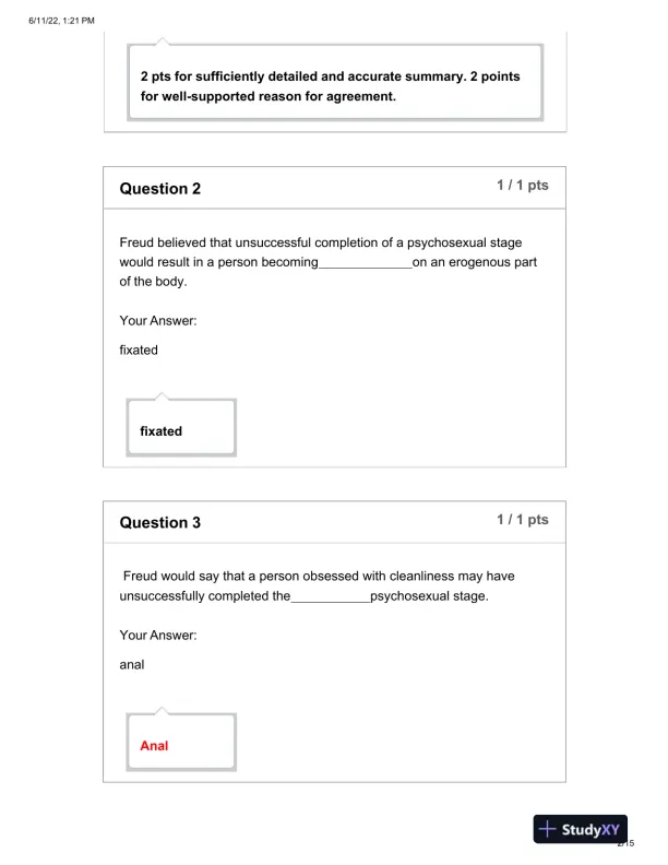 Mental Health Final Exam With Answers (27 Solved Questions) - Page 3 preview image