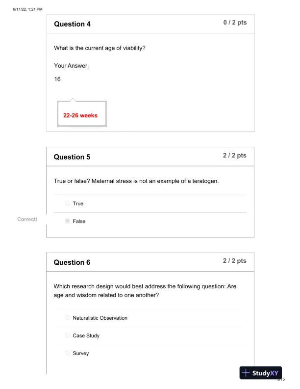 Mental Health Final Exam With Answers (27 Solved Questions) - Page 4 preview image