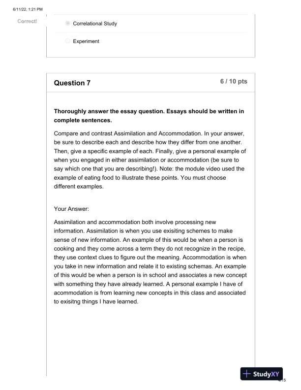 Mental Health Final Exam With Answers (27 Solved Questions) - Page 5 preview image
