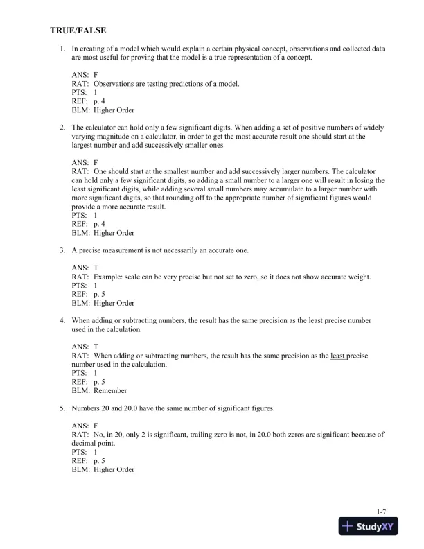 Physics For The Life Sciences , 2nd UK Ed. Edition Test Bank - Page 15 preview image