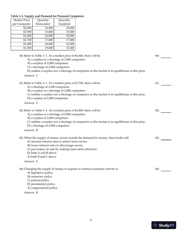 Entrepreneurial Finance, 6th Edition Test Bank - Page 10 preview image