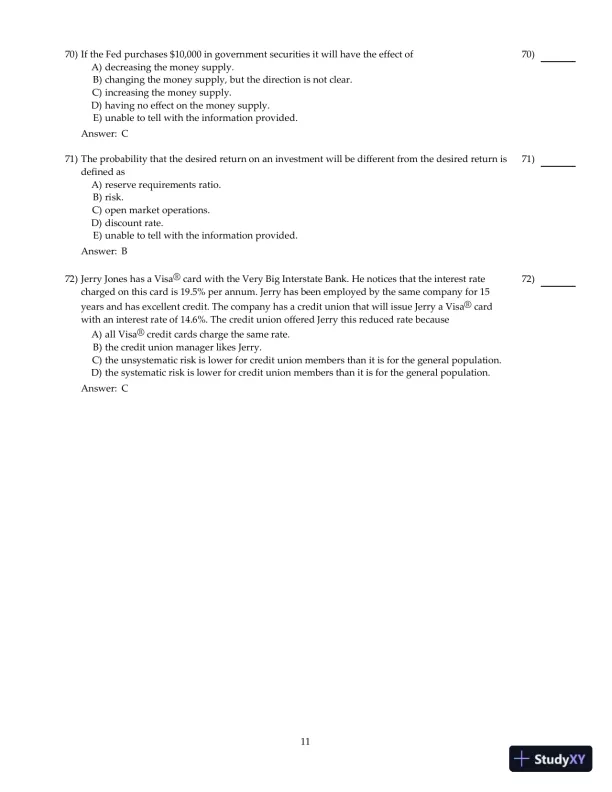 Entrepreneurial Finance, 6th Edition Test Bank - Page 12 preview image