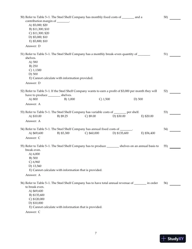 Entrepreneurial Finance, 6th Edition Test Bank - Page 31 preview image