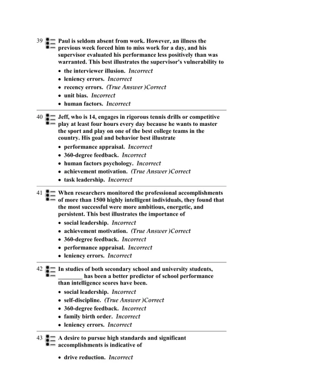 Test Bank For Myers' Psychology for AP, 1st Edition - Page 11 preview image