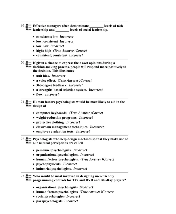 Test Bank For Myers' Psychology for AP, 1st Edition - Page 18 preview image