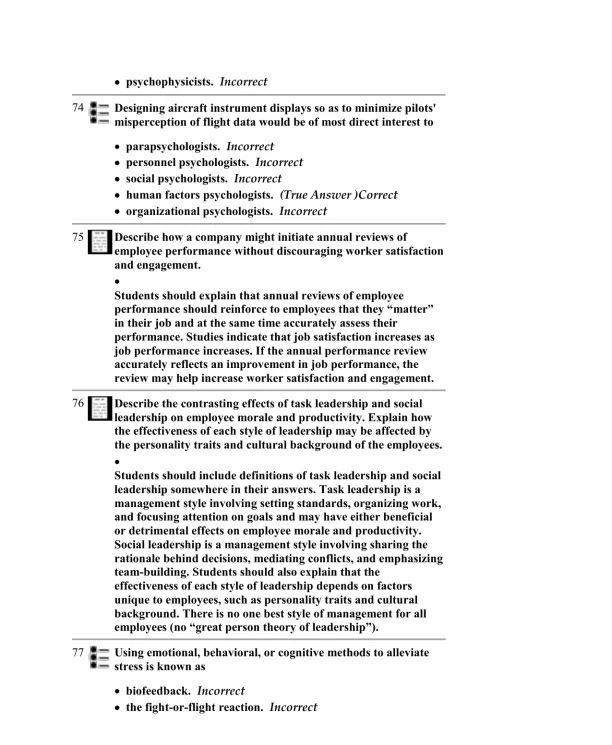 Test Bank For Myers' Psychology for AP, 1st Edition - Page 19 preview image
