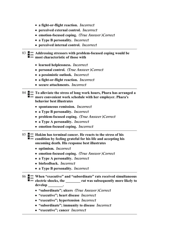 Test Bank For Myers' Psychology for AP, 1st Edition - Page 21 preview image