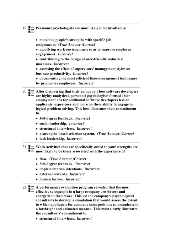 Test Bank For Myers' Psychology for AP, 1st Edition - Page 6 preview image