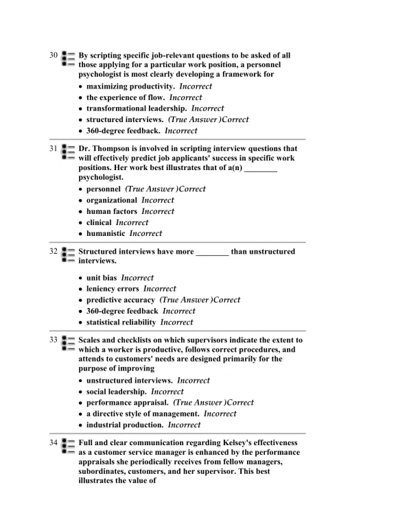 Test Bank For Myers' Psychology for AP, 1st Edition - Page 9 preview image