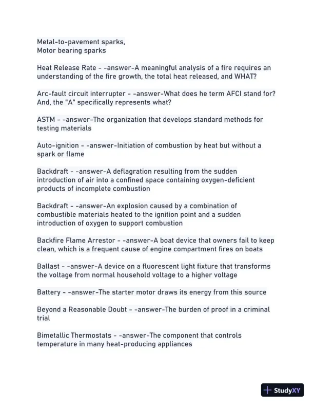 2023-2024 IAAI CFI Study Questions With Answers with Answers (258 Solved Questions) - Page 4 preview image