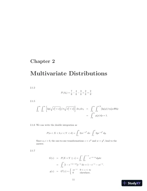 Solution Manual for Introduction to Mathematical Statistics, 8th Edition - Page 14 preview image
