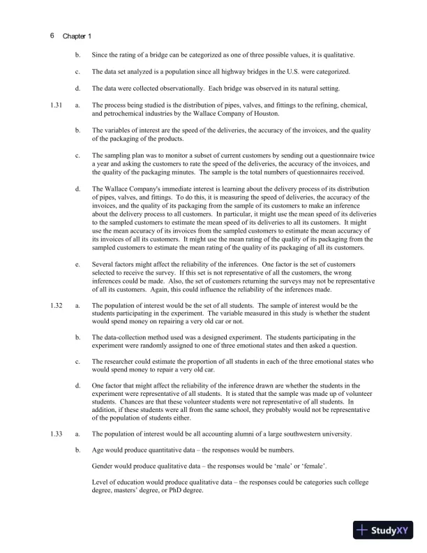 Statistics for Business and Economics , 13th Edition Solution Manual - Page 10 preview image