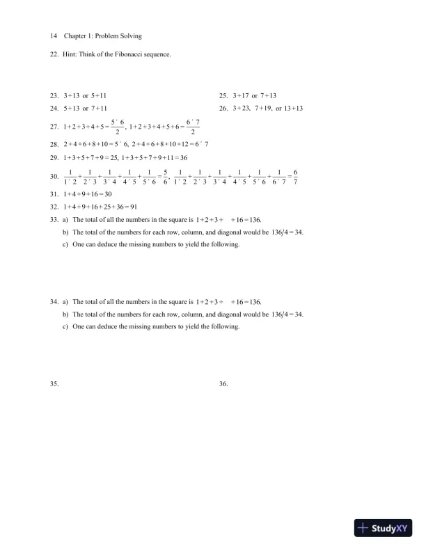 Solution Manual for Mathematics All Around, 6th Edition - Page 19 preview image