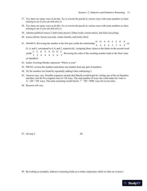 Solution Manual for Mathematics All Around, 6th Edition - Page 20 preview image