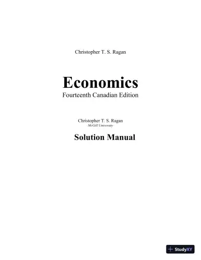 Macroeconomics, Fourteenth Canadian Edition Solution Manual - Page 1 preview image