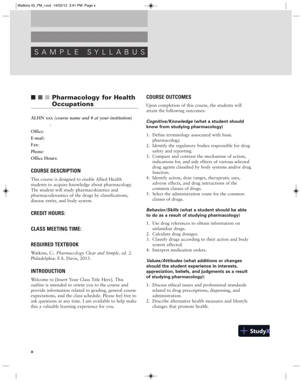 Pharmacology Clear And Simple: A Guide To Drug Classifications And Dosage Calculations , 2nd Edition Solution Manual - Page 10 preview image