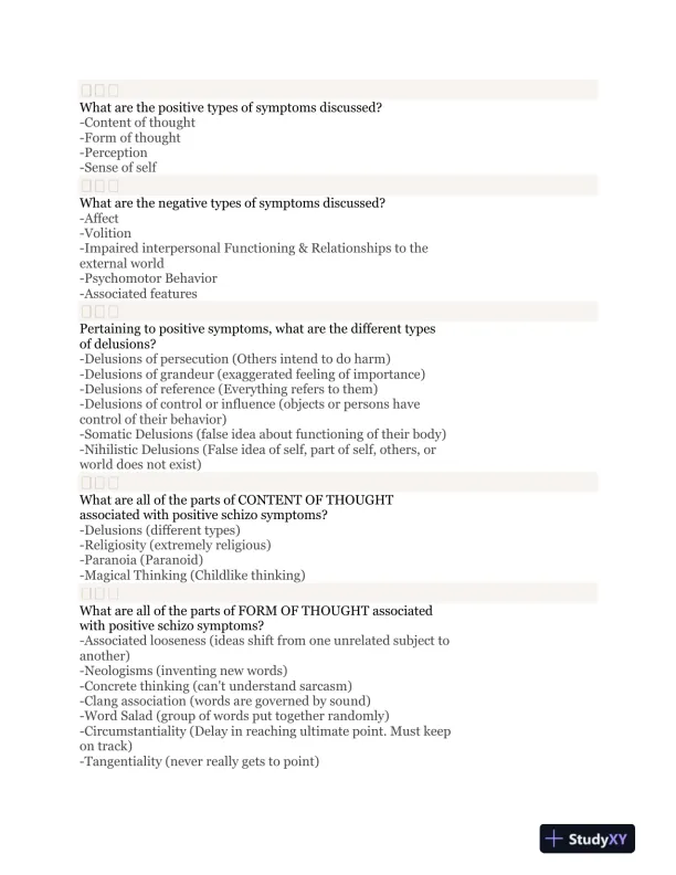 Psych 2015 Chapter 26 Schizophrenia (Test 3) - Page 3 preview image